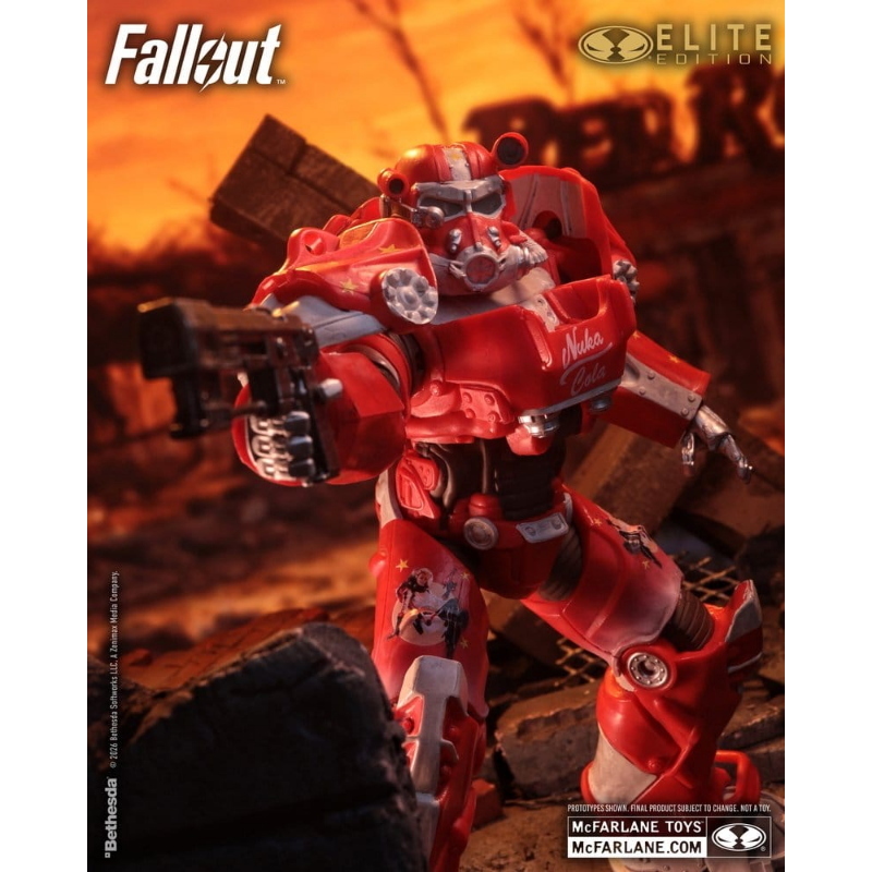 Fallout - 76 McFarlane Elite Edition Action Figure T-60 Nuka Cola Gold Label 18 cm
