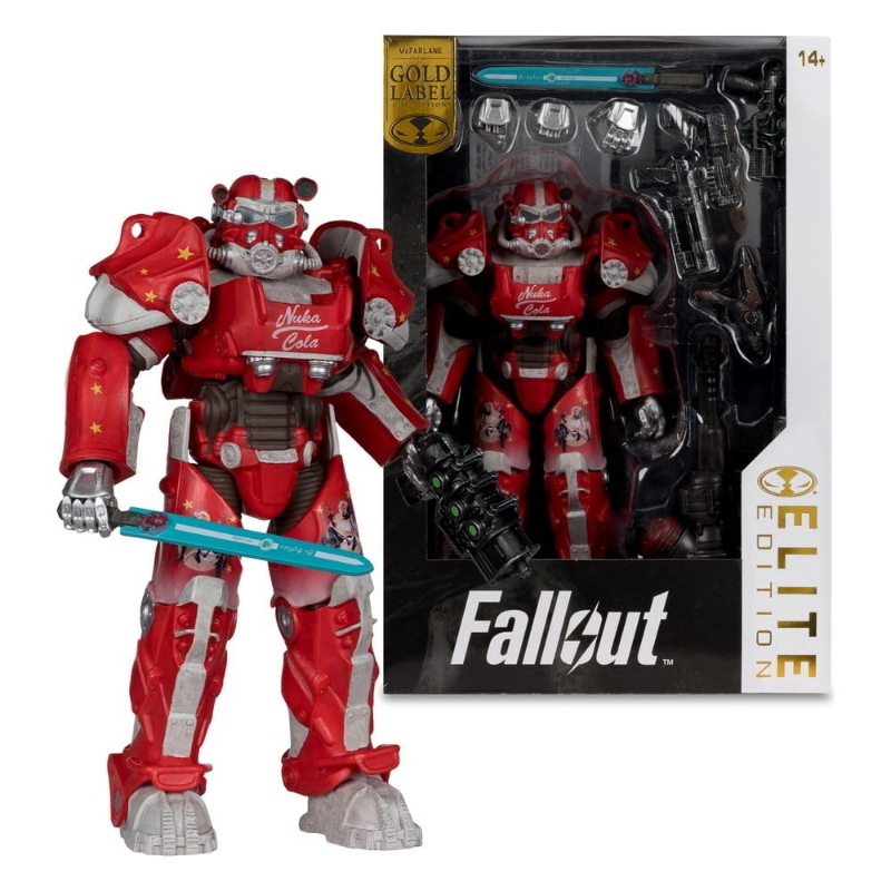 Fallout - 76 McFarlane Elite Edition Action Figure T-60 Nuka Cola Gold Label 18 cm