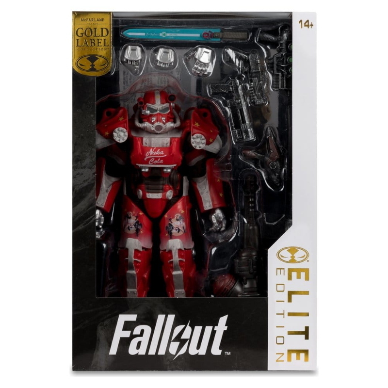 Fallout - 76 McFarlane Elite Edition Action Figure T-60 Nuka Cola Gold Label 18 cm