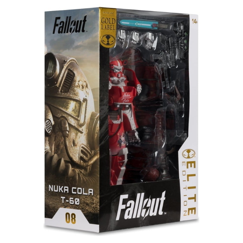 Fallout - 76 McFarlane Elite Edition Action Figure T-60 Nuka Cola Gold Label 18 cm