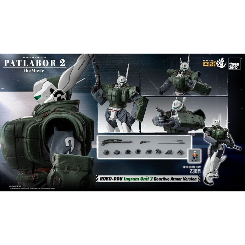 Patlabor - 2: The Movie Robo-Dou 1/35 Ingram Unit 2 Reactive Armor ThreeZero