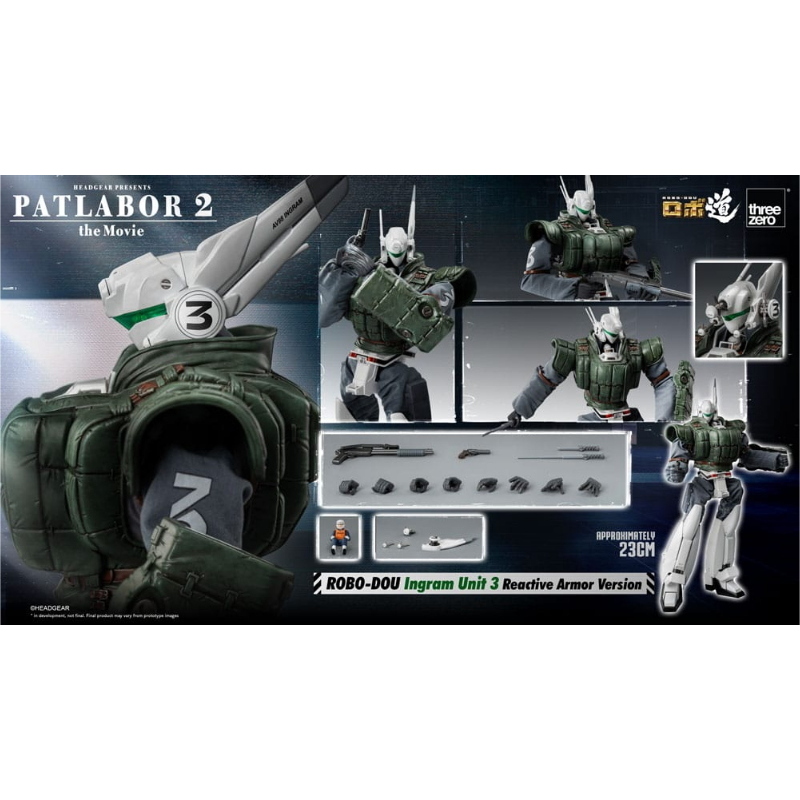 Patlabor - 2 The Movie Robo-Dou 1/35 Ingram Unit 3 Reactive Armor ThreeZero