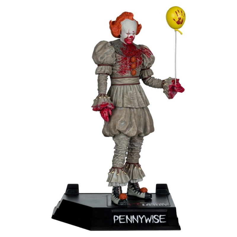 IT - Welcome to Derry Bloody Pennywise Movie Maniacs McFarlane Toys