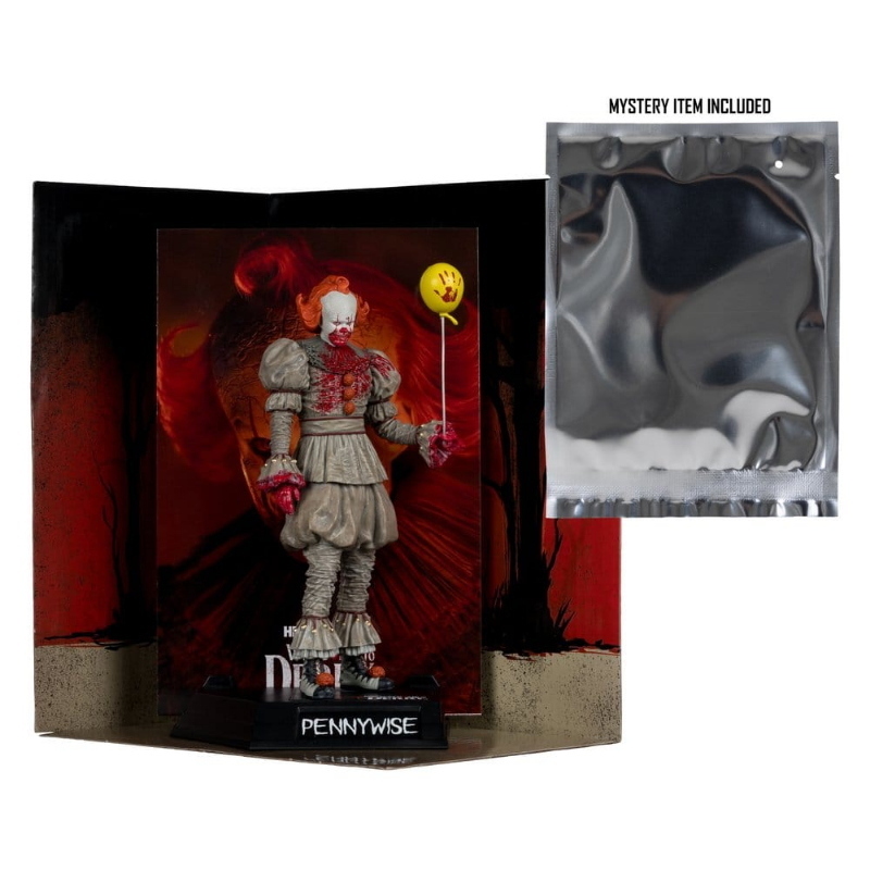 IT - Welcome to Derry Bloody Pennywise Movie Maniacs McFarlane Toys