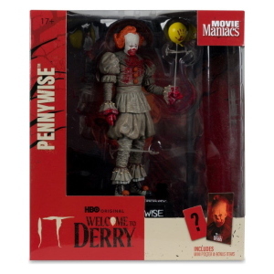 IT - Welcome to Derry Bloody Pennywise Movie Maniacs McFarlane Toys