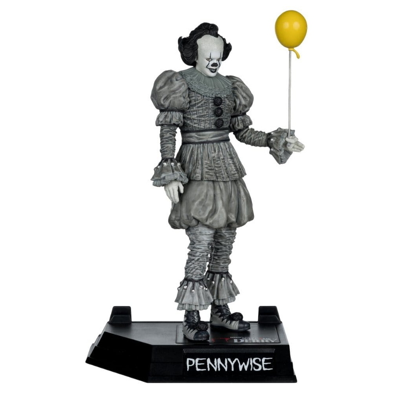 IT - Welcome to Derry Black & White Pennywise Movie Maniacs McFarlane Toys