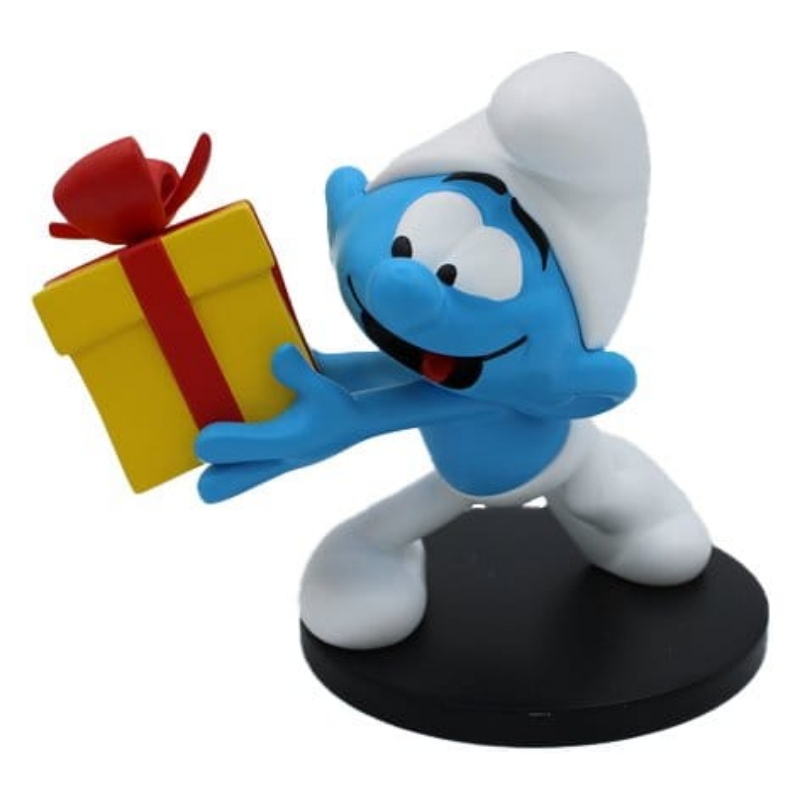 The Smurfs - I Puffi with Gift Jokey Smurf Blue Resin Puppy
