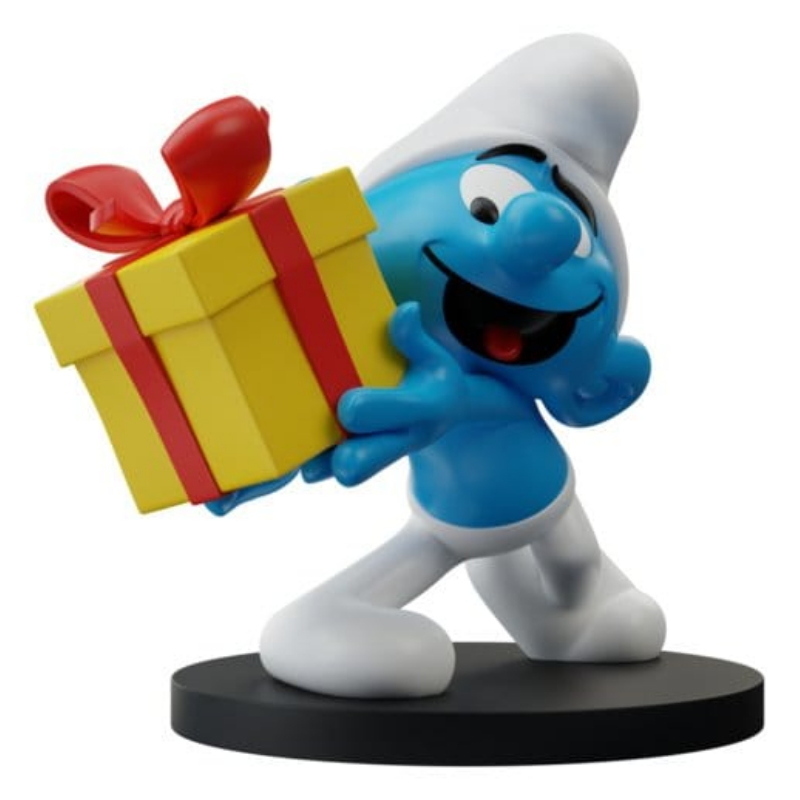 The Smurfs - I Puffi with Gift Jokey Smurf Blue Resin Puppy