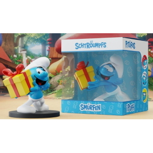 The Smurfs - I Puffi with Gift Jokey Smurf Blue Resin Puppy