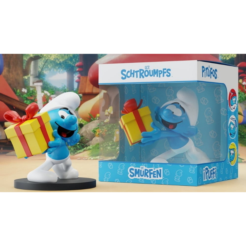 The Smurfs - I Puffi with Gift Jokey Smurf Blue Resin Puppy