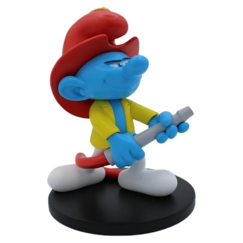 The Smurfs - I Puffi Fireman Smurf Blue Resin Puppy