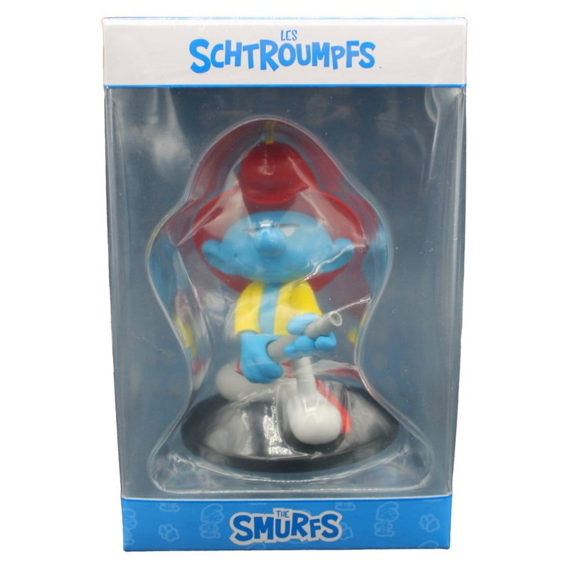 The Smurfs - I Puffi Fireman Smurf Blue Resin Puppy