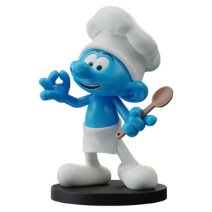 The Smurfs - I Puffi Chef Smurf Blue Resin Puppy