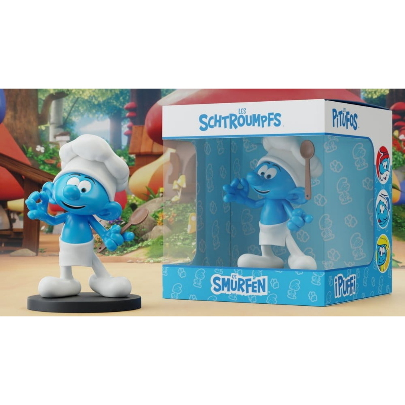 The Smurfs - I Puffi Chef Smurf Blue Resin Puppy