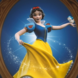 Disney - Biancaneve Snow White & Dopey Art Scale Iron Studios