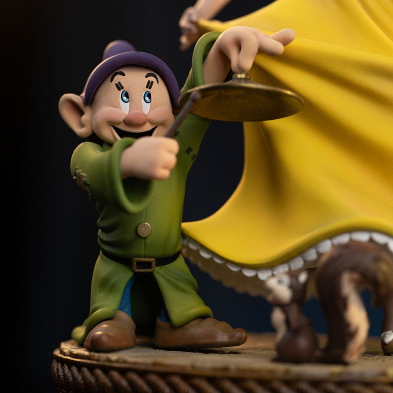 Disney - Biancaneve Snow White & Dopey Art Scale Iron Studios