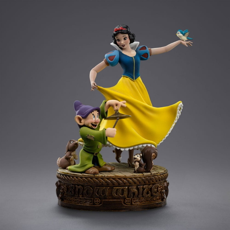 Disney - Biancaneve Snow White & Dopey Art Scale Iron Studios