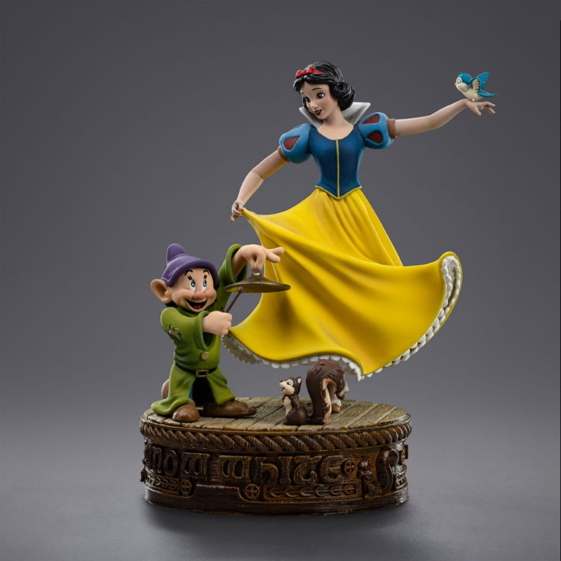 Disney - Biancaneve Snow White & Dopey Art Scale Iron Studios