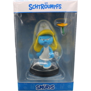 Puffi The Smurfs - Blue Resin Statua Smurfette Puppy