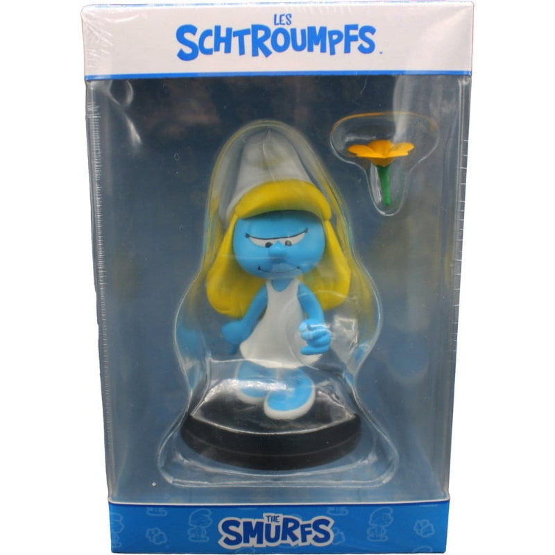 Puffi The Smurfs - Blue Resin Statua Smurfette Puppy