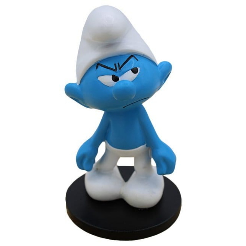 Puffi The Smurfs - Blue Resin Statua Grouchy Smurf Puppy