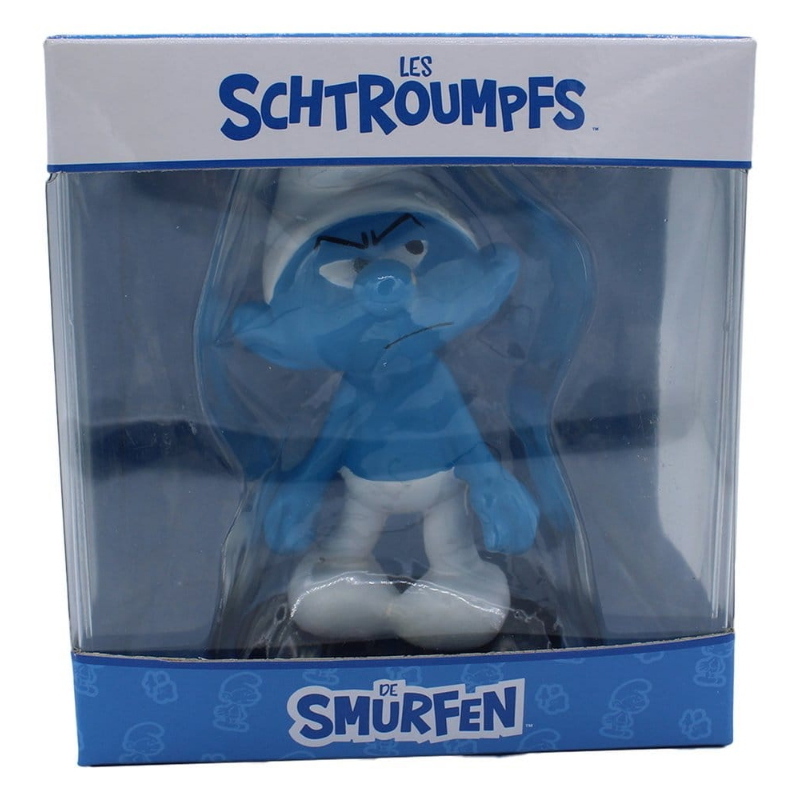 Puffi The Smurfs - Blue Resin Statua Grouchy Smurf Puppy