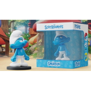 Puffi The Smurfs - Blue Resin Statua Grouchy Smurf Puppy