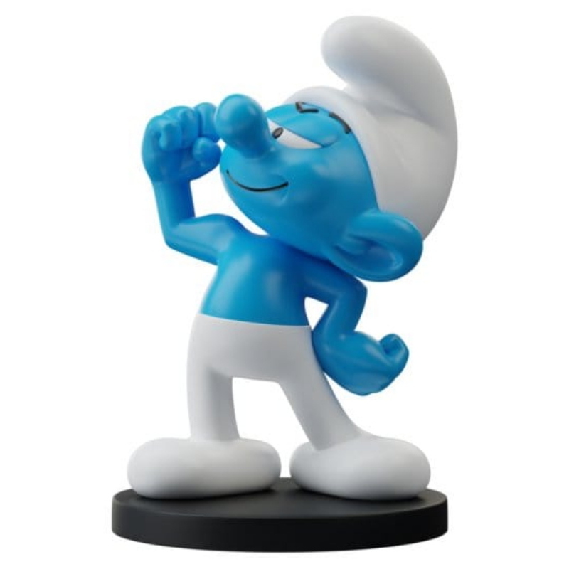 Puffi The Smurfs - Blue Resin Statua Hefty Smurf Puppy
