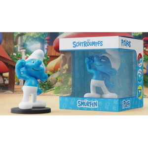 Puffi The Smurfs - Blue Resin Statua Hefty Smurf Puppy