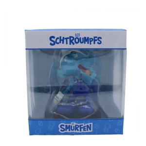 Puffi The Smurfs - Blue Resin Statua Handy Smurf Puppy