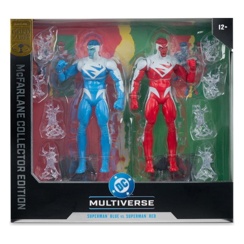 DC Comics - Superman Red vs Superman Blue DC Multiverse McFarlane