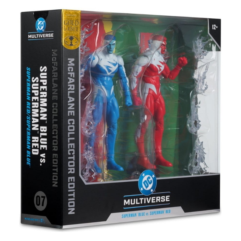 DC Comics - Superman Red vs Superman Blue DC Multiverse McFarlane