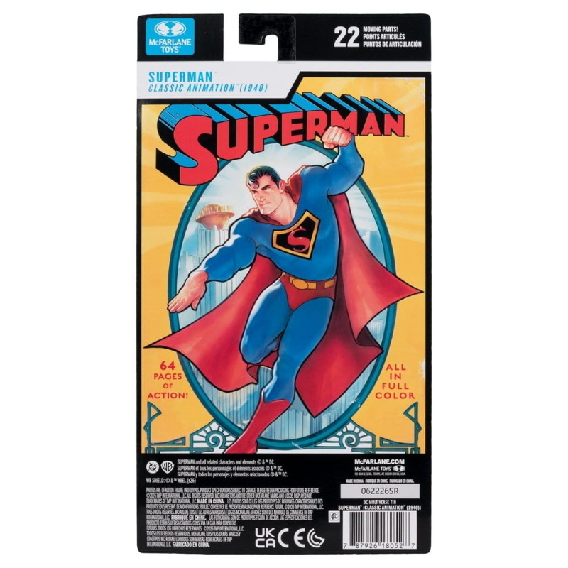 DC Comics - Classic Animation 1940 Superman DC Multiverse McFarlane