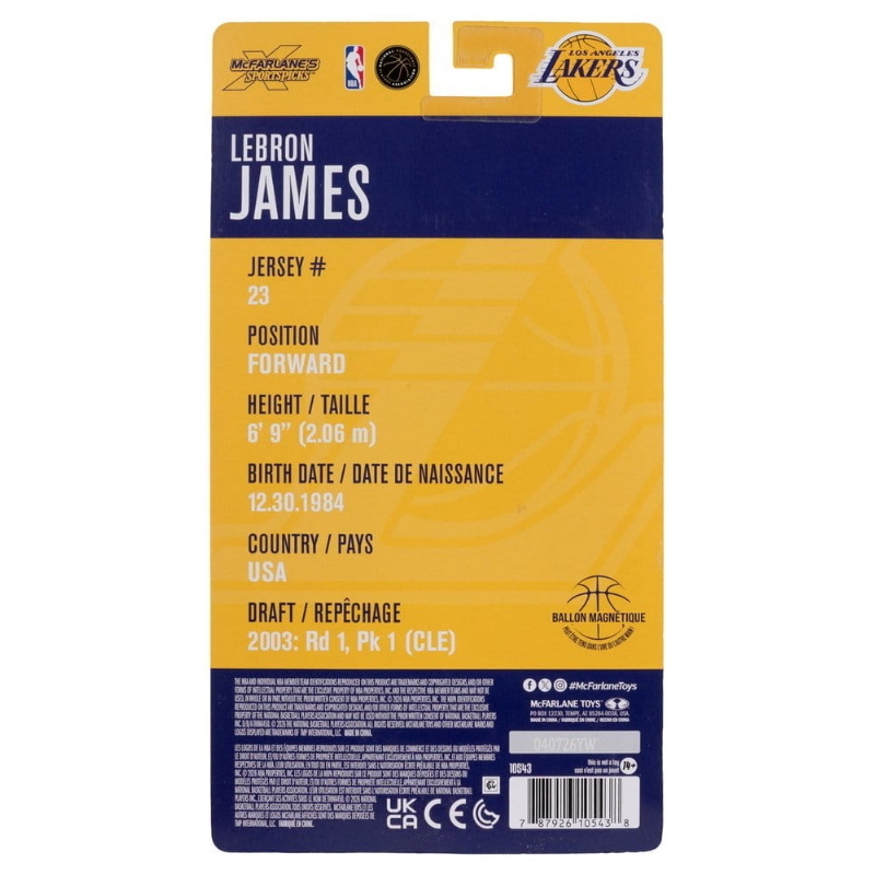 NBA - Los Angeles Lakers LeBron James NBA SportsPicks McFarlane
