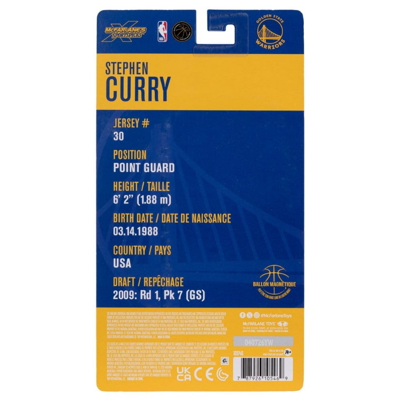 NBA - Golden State Warriors Stephen Curry NBA SportsPicks McFarlane