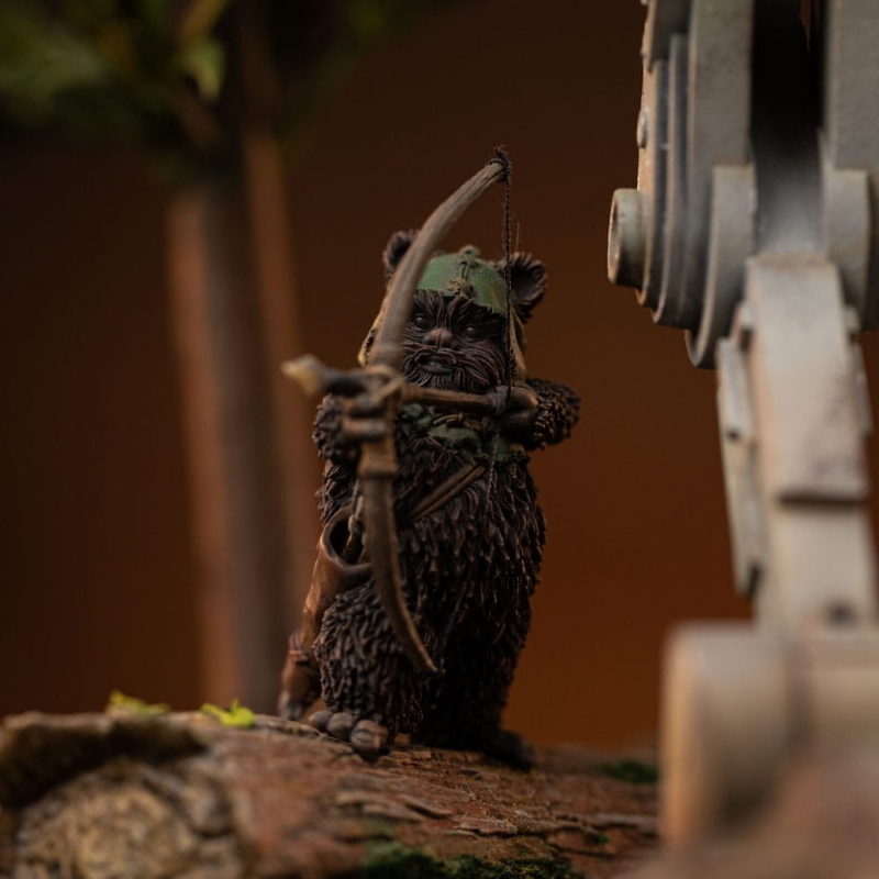 Star Wars - Demi Art Scale 1/20 Statua AT-ST e Chewbacca Iron Studios