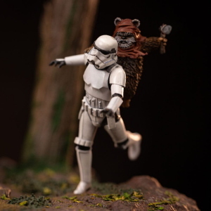 Star Wars - Demi Art Scale 1/20 Statua AT-ST e Chewbacca Iron Studios