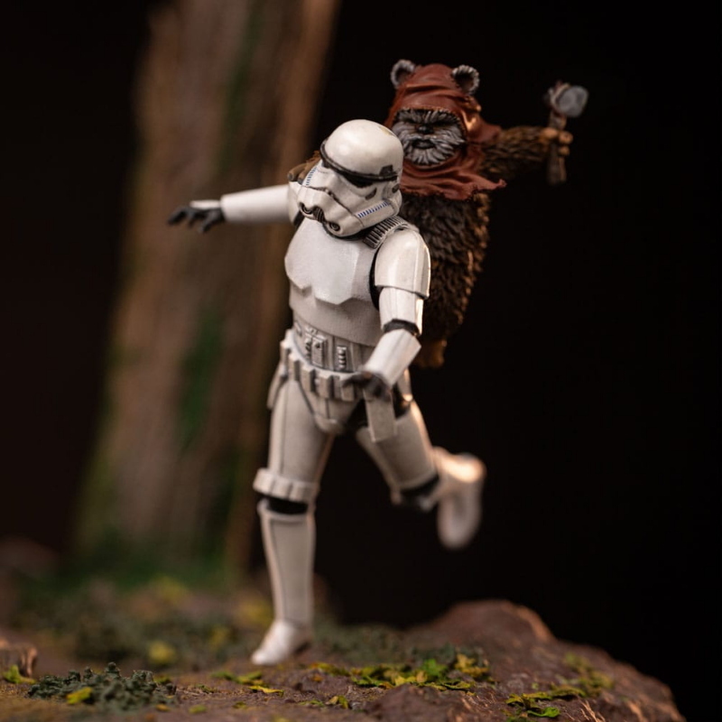 Star Wars - Demi Art Scale 1/20 Statua AT-ST e Chewbacca Iron Studios