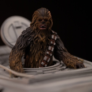 Star Wars - Demi Art Scale 1/20 Statua AT-ST e Chewbacca Iron Studios