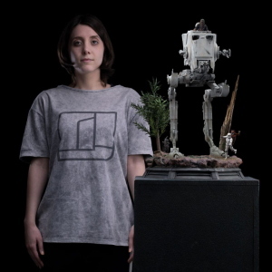 Star Wars - Demi Art Scale 1/20 Statua AT-ST e Chewbacca Iron Studios