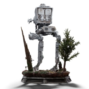 Star Wars - Demi Art Scale 1/20 Statua AT-ST e Chewbacca Iron Studios