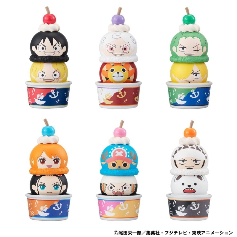 One Piece - Tsumichen Stack up & Change Gift Set Completo 6 Figure MegaHouse