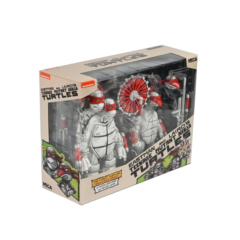 Teenage Mutant Ninja Turtles - Mirage Comics First Sketch Turtles Black & White 2-Pack NECA