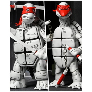 Teenage Mutant Ninja Turtles - Mirage Comics First Sketch Turtles Black & White 2-Pack NECA