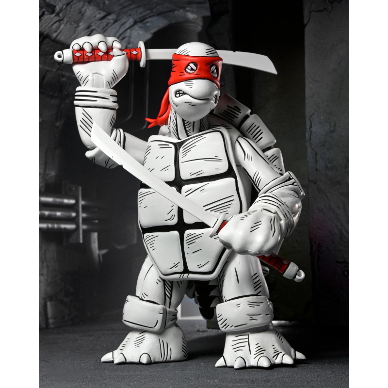 Teenage Mutant Ninja Turtles - Mirage Comics First Sketch Turtles Black & White 2-Pack NECA