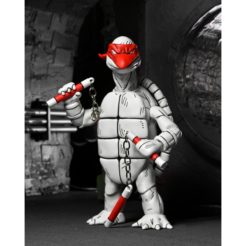 Teenage Mutant Ninja Turtles - Mirage Comics First Sketch Turtles Black & White 2-Pack NECA