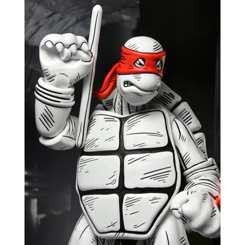 Teenage Mutant Ninja Turtles - Mirage Comics First Sketch Turtles Black & White 2-Pack NECA