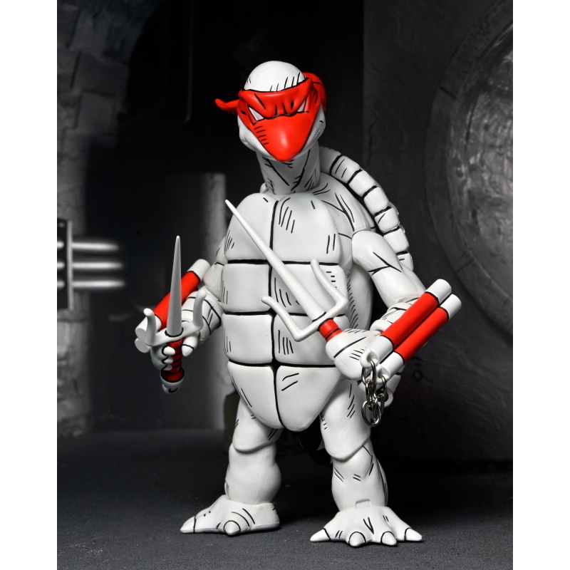 Teenage Mutant Ninja Turtles - Mirage Comics First Sketch Turtles Black & White 2-Pack NECA