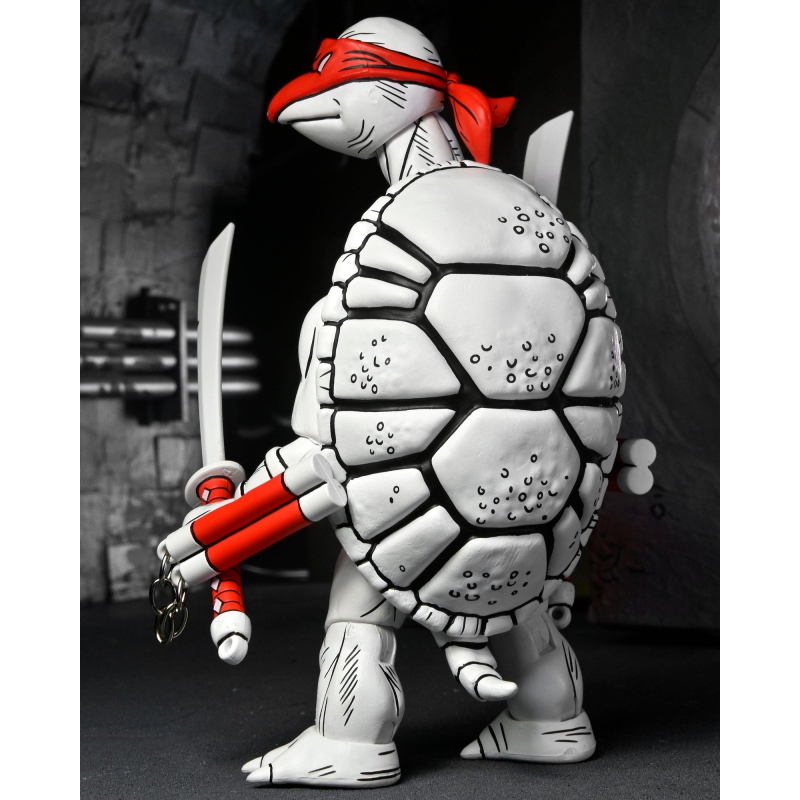 Teenage Mutant Ninja Turtles - Mirage Comics First Sketch Turtles Black & White 2-Pack NECA