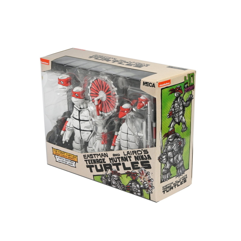 Teenage Mutant Ninja Turtles - Mirage Comics First Sketch Turtles Black & White 2-Pack NECA